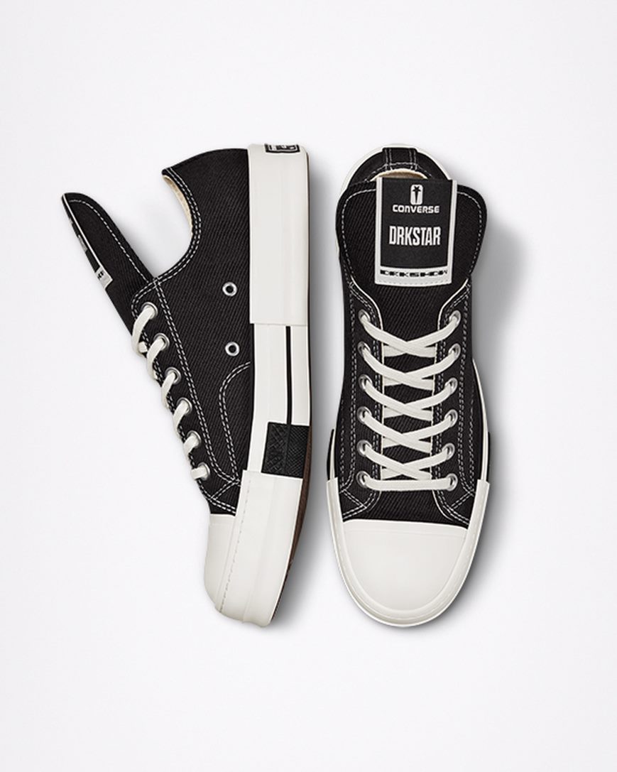 Tenis Converse x DRKSHDW DRKSTAR Chuck 70 Cano Baixo Masculino Pretas | PT R043951